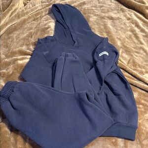 Comfrt Navy Blue Hoodie and Joggers Set
